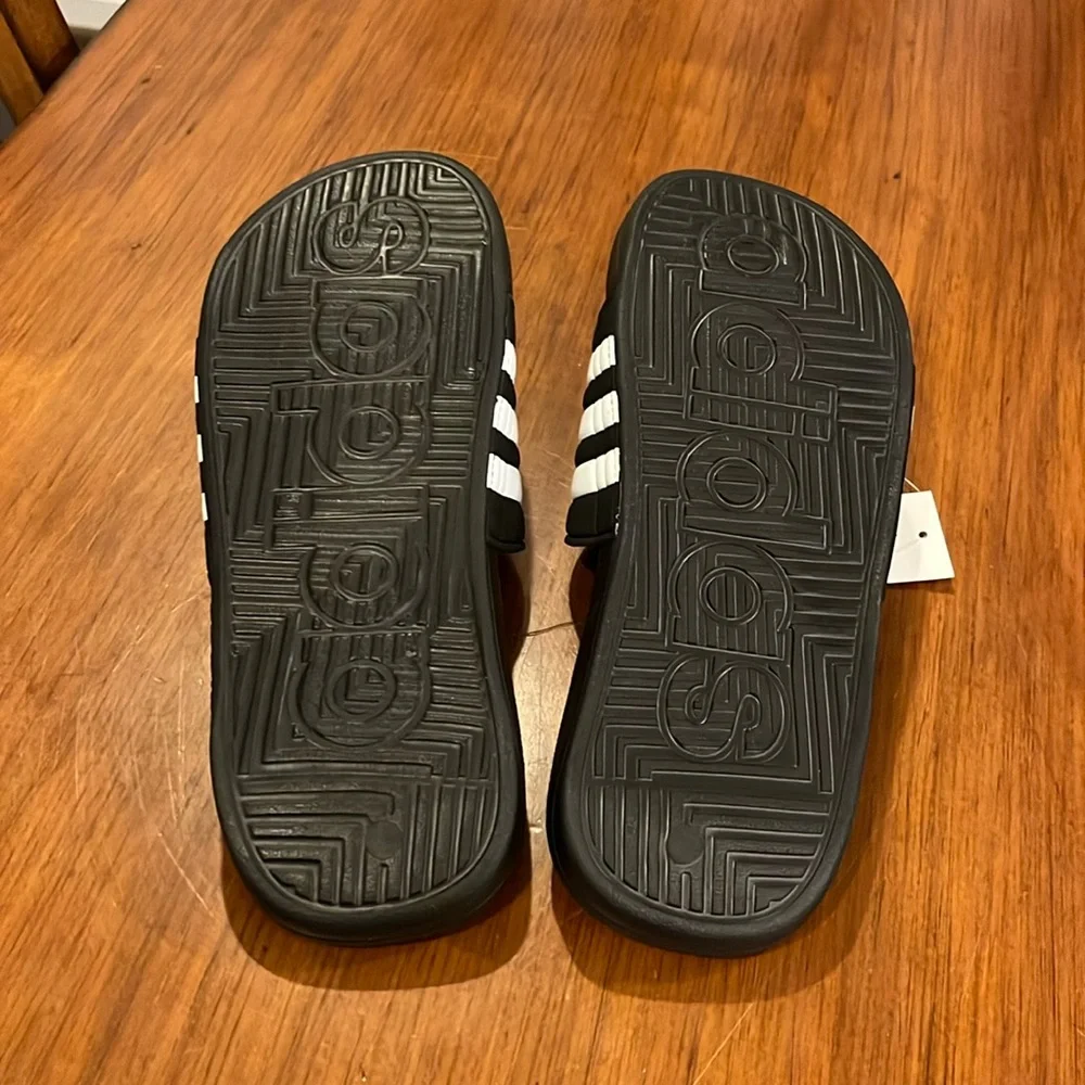 Adidas Adissage Slides Sandals Shoes new black white G28841 WOMEN’S 8